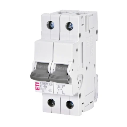 Siguranță automată AC 1p+N 40A B 10kA ETIMAT P10 ETI