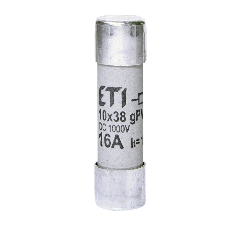 Siguranță fuzibilă cilindrică DC 16A/1000V CH,10×38, gPV, ETI
