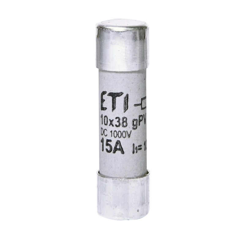 Siguranță fuzibilă cilindrică DC 15A/1000V CH,10×38, gPV, ETI
