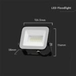 20W Proiector LED SMD Cip SAMSUNG PRO-S Corp Gri 3000K - Image 4