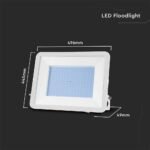 300W LED Proiector SMD Cip SAMSUNG PRO-S Corp Alb 6500K - Image 3