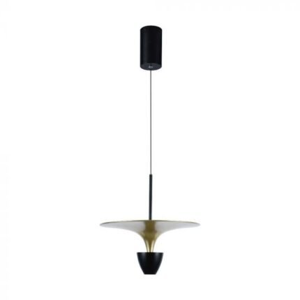 9W LED Lampă de Design Suspendată (30*320*100CM) Corp Negru+Auriu 3000K