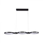38W LED Lampă de Design Suspendată Neagră 4000K