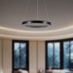 19W LED Lampă de Design Suspendată Neagră 3000K - Image 2