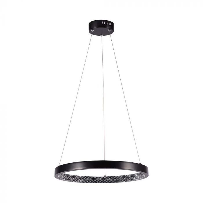 19W LED Lampă de Design Suspendată Neagră 3000K