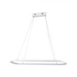 24W LED Lampă Suspendată (80*20*100CM) 3000K Corp Alb