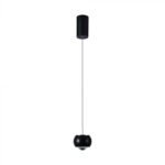 9W LED Lampă de Design Suspendată (10*10*100cm) Negru 4000K