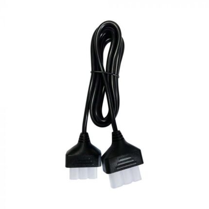 Cablu de Alimentare cu 2 Conectori Negru 2m 3×0.75mm²
