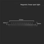 12W LED Magnetic Spot Linear 4000K Corp Negru - Image 4