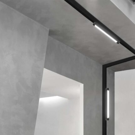 14W LED Magnetic Lampă Lineară 6400K Corp Negru
