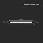 14W LED Magnetic Lampă Lineară 6400K Corp Negru - Image 3