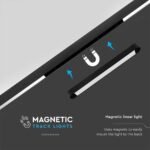14W LED Magnetic Lampă Lineară 6400K Corp Negru - Image 4