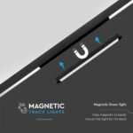 18W LED Magnetic Lampă Lineară 3000K Corp Negru - Image 4