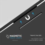22W LED Magnetic Lampă Lineară 6400K Corp Negru - Image 4