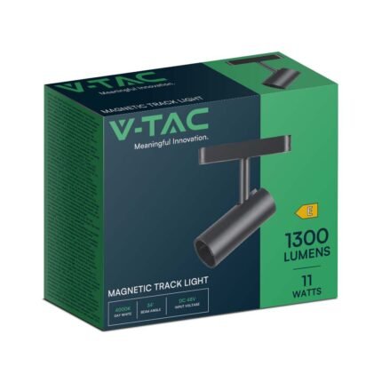 11W LED Magnetic Proiector pe Șină 3000K Corp Negru