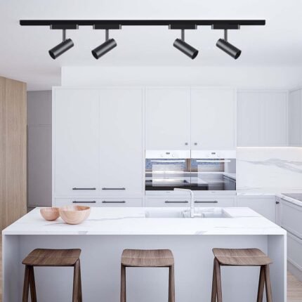 20W LED Magnetic Proiector pe Șină 4000K Corp Negru