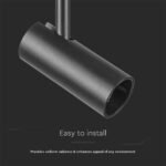 20W LED Magnetic Proiector pe Șină 6400K Corp Negru - Image 4