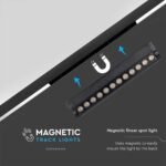 12W LED Magnetic Spot Linear Ajustabil 4000K Corp Negru - Image 5