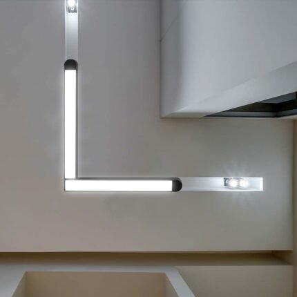 25W LED Magnetic Lampă Lineară L 4000K Corp Negru