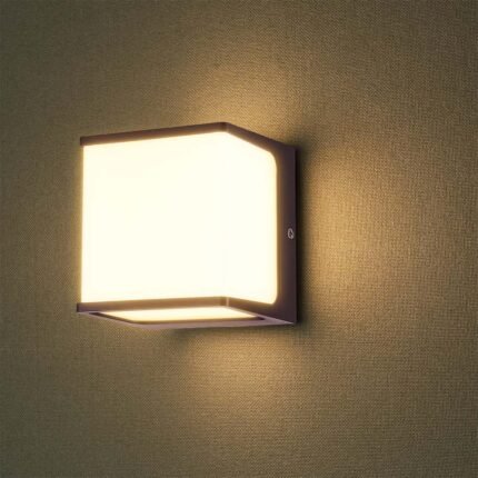 8W LED Lumină de Perete Corp Maro IP65 3000K