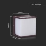 8W LED Lumină de Perete Corp Maro IP65 3000K - Image 3