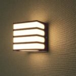8W LED Lumină de Perete Corp Maro IP65 3000K