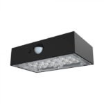 3W LED Lampă de Perete Solară cu Senzor 4000K, 3000K Corp Negru