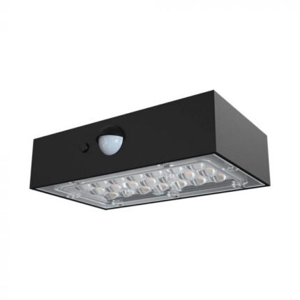 3W LED Lampă de Perete Solară cu Senzor 4000K, 3000K Corp Negru