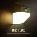Lampă LED de Perete Solară cu Senzor, Alb&Negru, 4000K - Image 17