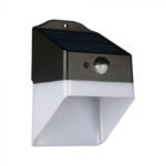 Lampă LED de Perete Solară cu Senzor, Alb&Negru, 4000K - Image 2