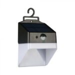 Lampă LED de Perete Solară cu Senzor, Alb&Negru, 4000K - Image 5