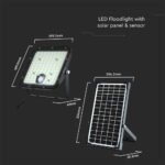 Proiector Solar LED 4800lm, Telecomanda, Senzor miscare - Image 9