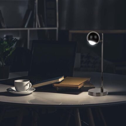 6W LED Lampă de Masă Corp Negru 3000K