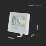 20W LED Proiector Solar 4000K Corp Alb - Image 5
