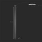 10W LED Lampă Lineară de Perete (510*60*50mm) 4000K Corp Negru IP65 - Image 3
