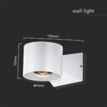 6W LED Lampă de Perete 4000K Corp Alb IP65 - Image 3