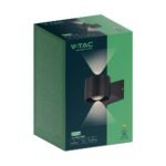 6W LED Lampă de Perete 4000K Corp Negru IP65 - Image 2