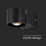 6W LED Lampă de Perete 4000K Corp Negru IP65 - Image 4