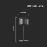 LED Lampă de Masă Baterie 2200mAH D86*H210mm Corp Negru IP54 - Image 4