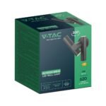 2×2.6W Lampă de Perete cu două Direcții 3000K Corp Negru IP44 - Image 3