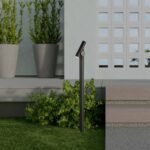2×2.6W Stalp de Gradină cu două Direcții (129x159x1000mm) 3000K Corp Negru IP44