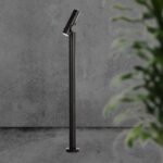 2×2.6W Stalp de Gradină cu două Direcții (129x159x1000mm) 3000K Corp Negru IP44 - Image 2