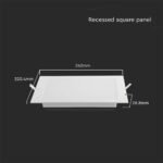 18W LED Panou Încastrat Pătrat 3000K - Image 4