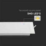 18W LED Panou Încastrat Pătrat 3000K - Image 5
