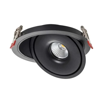 12W LED COB Downlight 3 in 1 Corp Negru