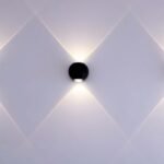 2W LED Lumină de Perete Sus Jos 3000K Corp Negru IP54 - Image 2