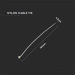 Colier Pentru Cablu 2.5 x 150mm Alb 100 Buc/Set - Image 4