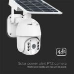 Camera HD Smart PTZ cu Panou Solar și Senzor Corp Alb - Image 5