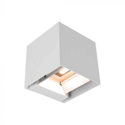 9W COB LED Lampă Solară de Perete Acumulator 1x2600mAh 16ore 3000K Corp Alb IP65