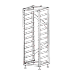 Rack BOS-A pentru 11 module, Deye